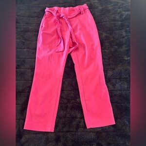 Jules & Leopold Women’s Small Petite Pink Tie Waist Cropped Pants